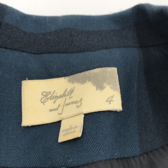 Elizabeth and James Wool Blend Plaid Jacket - Picture 8 of 9